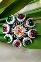 OXIDISED RING BIG ADJUSTABLE