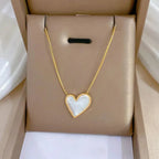 GOLD BIG HEART NECKLACE