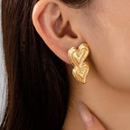 ANTI TARNISH DOUBLE HEART