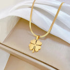 GOLD PLATED CLOVER NECKLACE