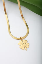 GOLD PLATED CLOVER NECKLACE