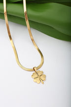 GOLD PLATED CLOVER NECKLACE