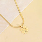 GOLD PLATED CLOVER NECKLACE
