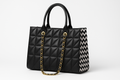 BLACK AND WHITE HAND BAG