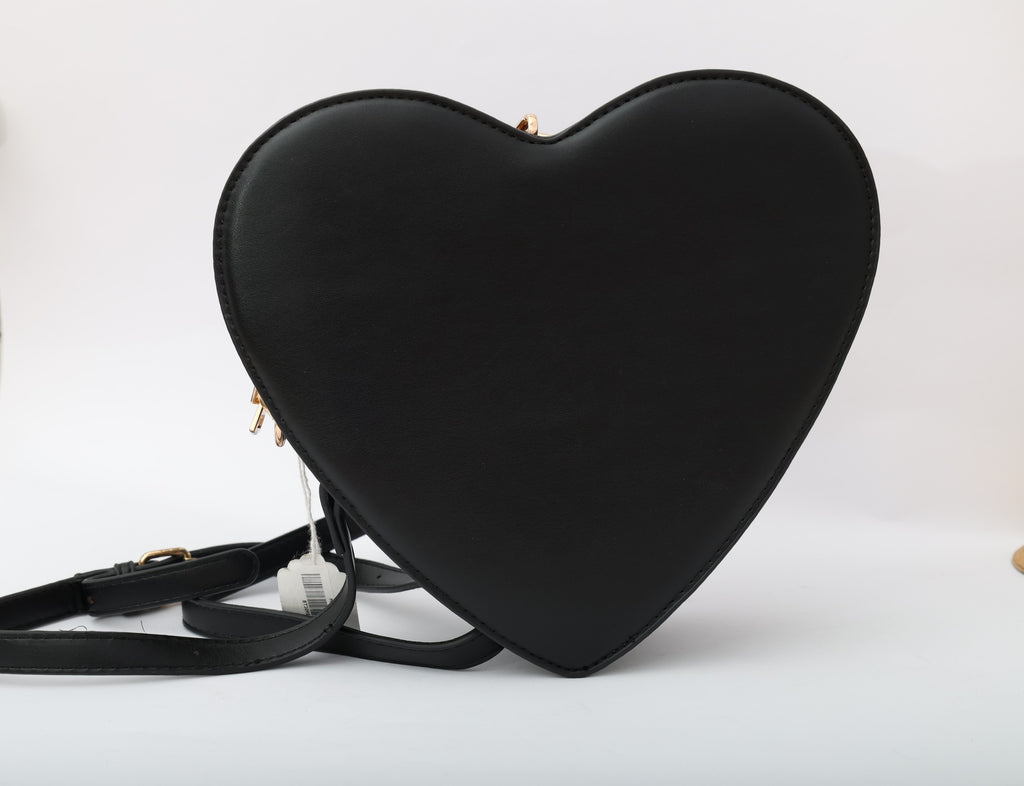 LEATHER HEART JACKET SLING BAG