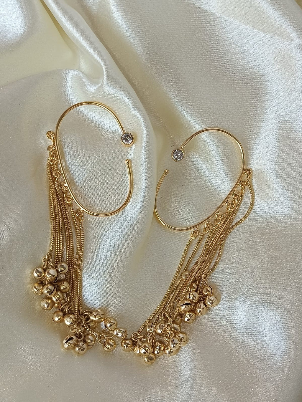 EARCUFF EARRINGS WITH GHUNGHROO