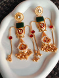 KASHMIRI EARRINGS GREEN