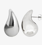 SILVER THICK EARRING